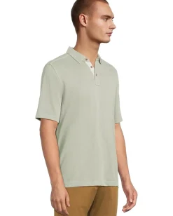 Johnston & Murphy Vintage Slub Polo Sage Best