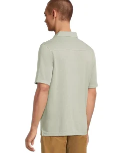 Johnston & Murphy Vintage Slub Polo Sage Best