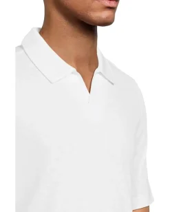 Johnston & Murphy Activewear<Vintage Slub V-Neck Polo White