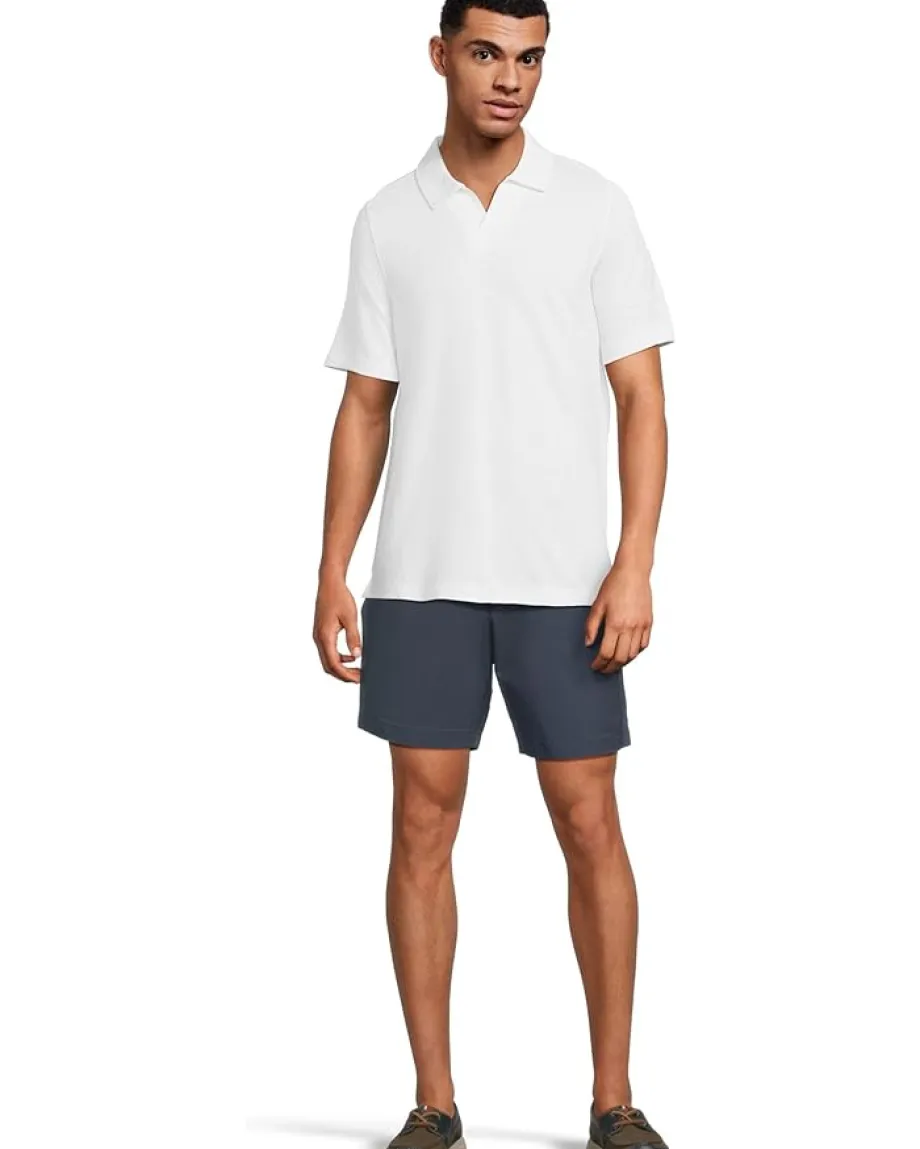 Johnston & Murphy Activewear<Vintage Slub V-Neck Polo White