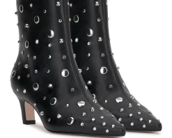 Boots|Boots|Jessica Simpson Viviana Kitten Heel Studded Bootie Black