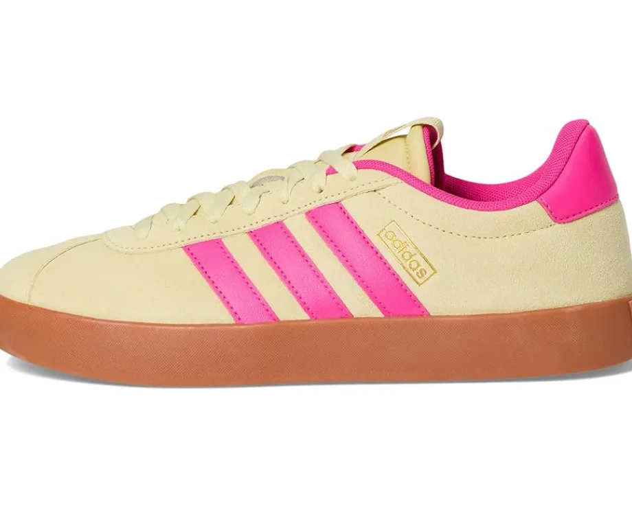 adidas Sneakers|Sneakers<VL Court 3.0 Powder Yellow/Shock Pink/Gold Metallic