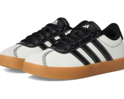 Shoes|Shoes|adidas Kids VL Court 3.0 Shoes (Little Kid/Big Kid) Off-White/Black/Off-White