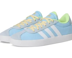 Shoes|Shoes|adidas Kids VL Court 3.0 Shoes (Little Kid/Big Kid) Clear Sky/White/Yellow