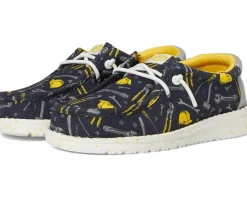 Shoes|Hey Dude Kids Wally Construction (Toddler) Navy/Multi