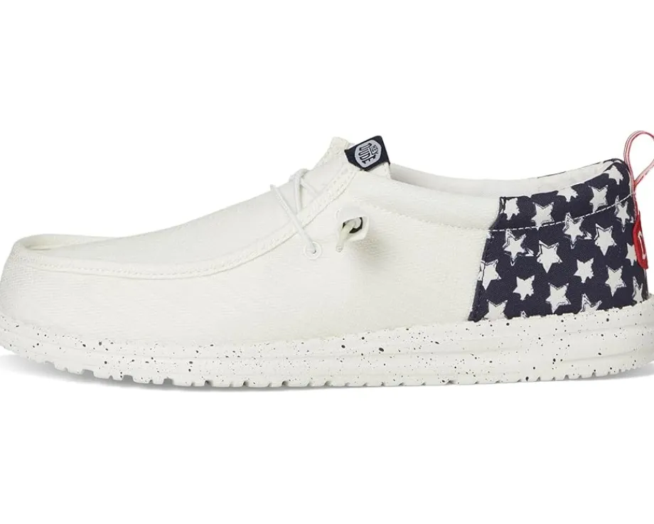 Hey Dude Loafers|Loafers<Wally Funk Americana Stars White/Navy Blazer