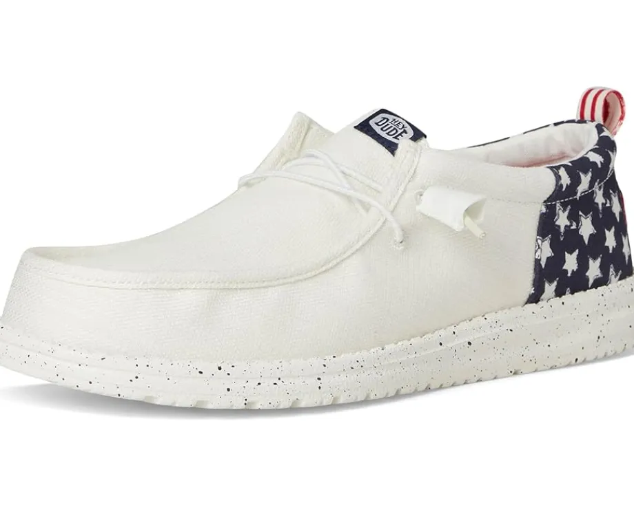 Hey Dude Loafers|Loafers<Wally Funk Americana Stars White/Navy Blazer
