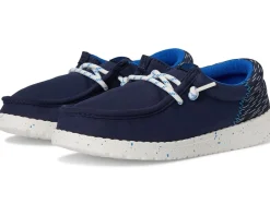 Hey Dude Kids Shoes<Wally Funk Jersey Jacquard (Little Kid/Big Kid) Peacoat Blue/Multi