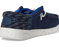 Hey Dude Kids Shoes<Wally Funk Jersey Jacquard (Little Kid/Big Kid) Peacoat Blue/Multi