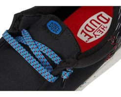 Hey Dude Kids Shoes<Wally Funk Jersey Jacquard (Little Kid/Big Kid) Black/Multi