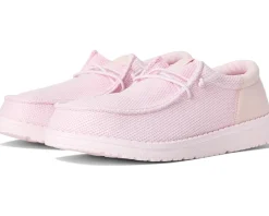 Hey Dude Kids Wally Funk Mono (Little Kid/Big Kid) Light Pink Discount