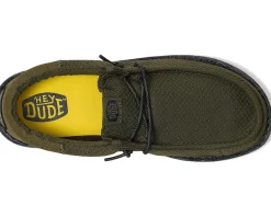 Shoes|Hey Dude Kids Wally Funk Nu Splatter (Little Kid/Big Kid) Olive