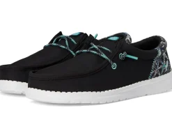 Hey Dude Kids Shoes<Wally Funk Sharks (Little Kid/Big Kid) Black/Multi