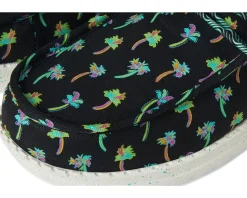 Shoes|Hey Dude Kids Wally Funk Tropical Palm (Little Kid/Big Kid) Black/Multi