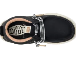 Shoes|Hey Dude Kids Wally Mid Classic (Little Kid/Big Kid) Black