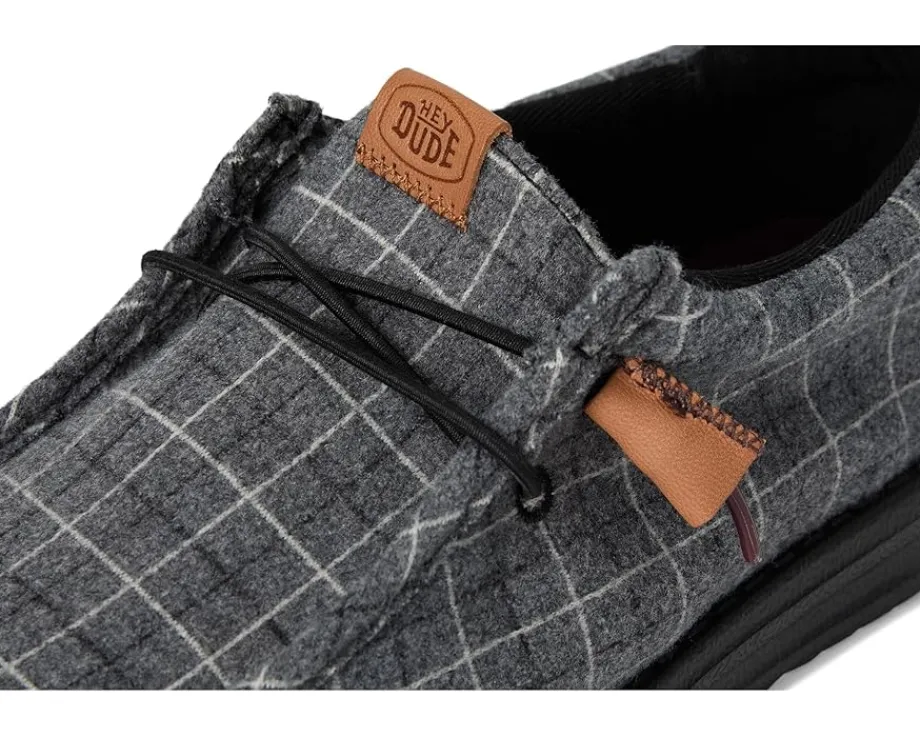 Loafers|Loafers|Hey Dude Wally Plaid Corduroy Black/Multi