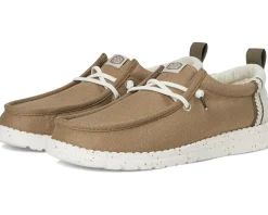 Hey Dude Kids Shoes<Wally Summer Linen (Little Kid/Big Kid) Timber/Silver Birch