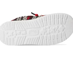 Hey Dude Kids Wally Ugly Sweater (Toddler) Black/Red Hot