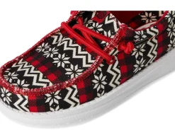 Hey Dude Kids Wally Ugly Sweater (Toddler) Black/Red Hot