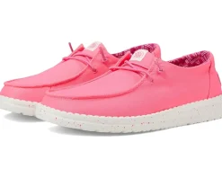 Shoes|Hey Dude Kids Wendy Canvas (Little Kid/Big Kid) Pink