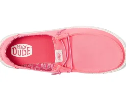 Shoes|Hey Dude Kids Wendy Canvas (Little Kid/Big Kid) Pink