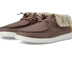 Hey Dude Boots|Boots<Wendy Wooly Twill Fold Boot Brown