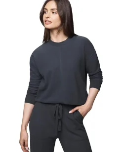 Activewear|Shirts & Tops|Splendid Winslow Crew Neck Pullover Lead