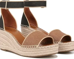 Women Franco Sarto Women's Clemens Raffia Espadrille Wedge Heel Sandals
