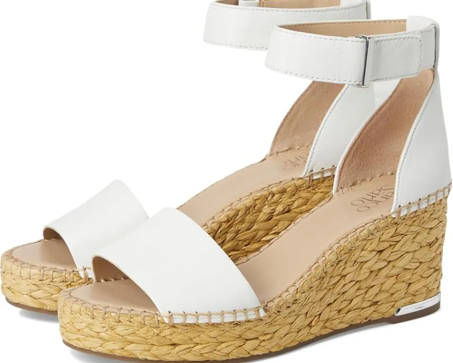 Women Franco Sarto Women's Clemens Raffia Espadrille Wedge Heel Sandals