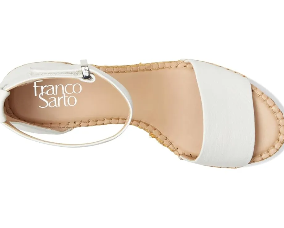 Women Franco Sarto Women's Clemens Raffia Espadrille Wedge Heel Sandals