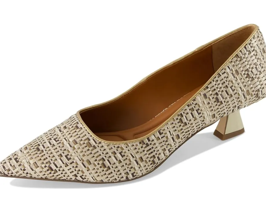 Women Franco Sarto Women's Diva Pointed Toe Kitten Heel Pump