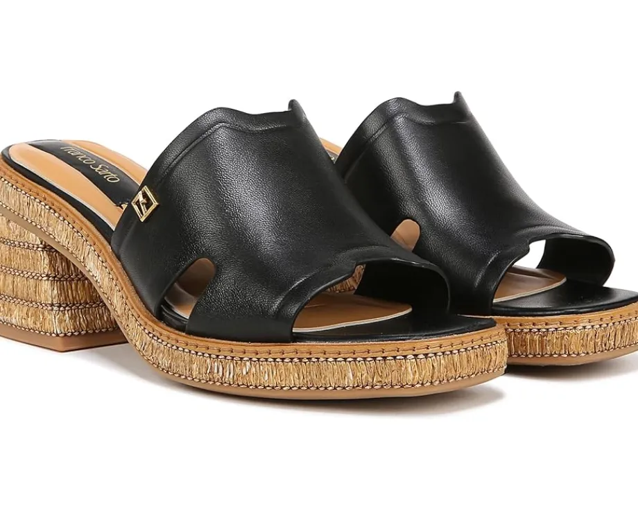 Women Franco Sarto Women's Florence Fashion Slide Heeled Sandals