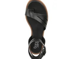Women Franco Sarto Women's Greene Ankle Strap Flat Sandals