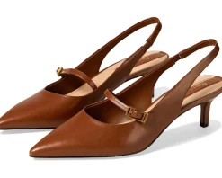 Women Franco Sarto Women's Khloe Pointed Toe Slingback Kitten Heel