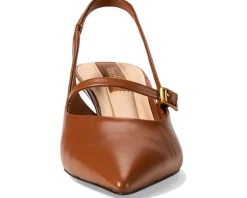 Women Franco Sarto Women's Khloe Pointed Toe Slingback Kitten Heel