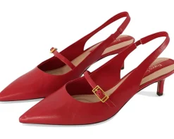 Women Franco Sarto Women's Khloe Pointed Toe Slingback Kitten Heel
