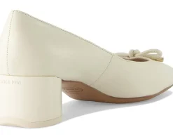 Women Franco Sarto Women's Natalia Square Toe Block Heel Pumps with Bow