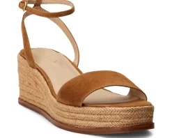 Women Lauren Ralph Lauren Women's Leona Suede Espadrille