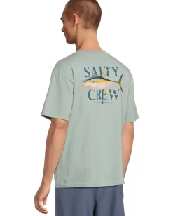 Activewear|T-Shirts|Salty Crew Yellowfin Classic Short Sleeve Tee Mackerel