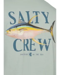 Activewear|T-Shirts|Salty Crew Yellowfin Classic Short Sleeve Tee Mackerel