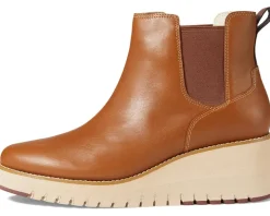 Boots|Boots|Cole Haan Zerogrand City Wedge Boot Waterproof Waterproof British Tan