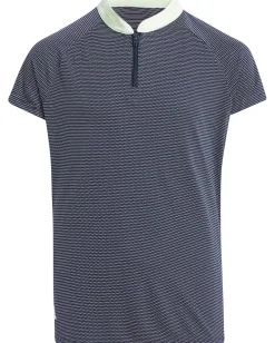 adidas Golf Kids Zip Polo Shirt (Little Kids/Big Kids) Collegiate Navy Hot