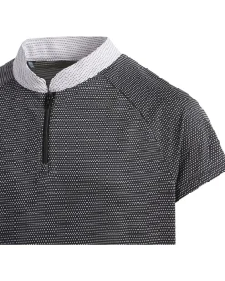 adidas Golf Kids Clothing<Zip Polo Shirt (Little Kids/Big Kids) Black