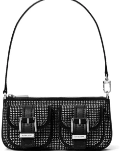 MICHAEL Michael Kors Handbags|Shoulder Bags<Zoe Small Convertible Pouchette Black 3